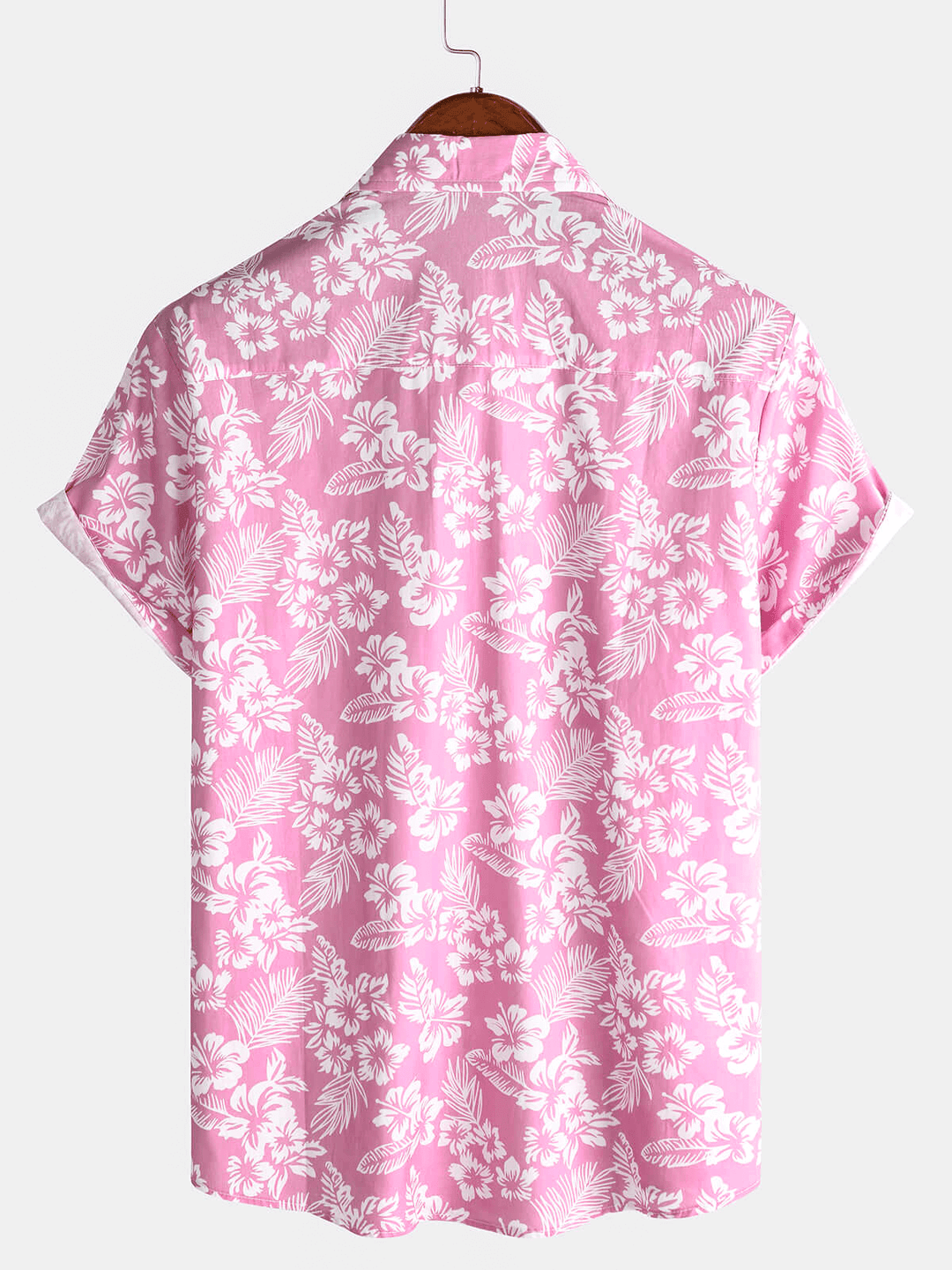 Camiseta hawaiana de manga corta con diseño floral