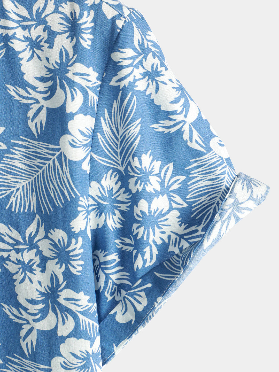 Camiseta hawaiana de manga corta con diseño floral