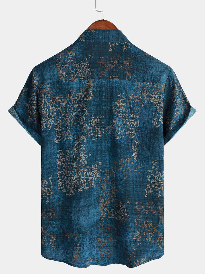 Camisa de Hombre Elegante de Manga Corta