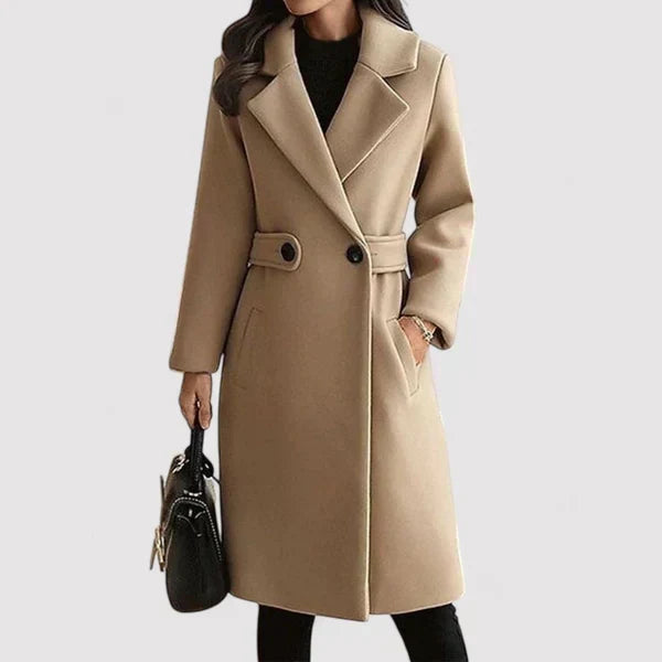 Amario Invierno| Clara – Abrigo de lana con cinturón elegante
