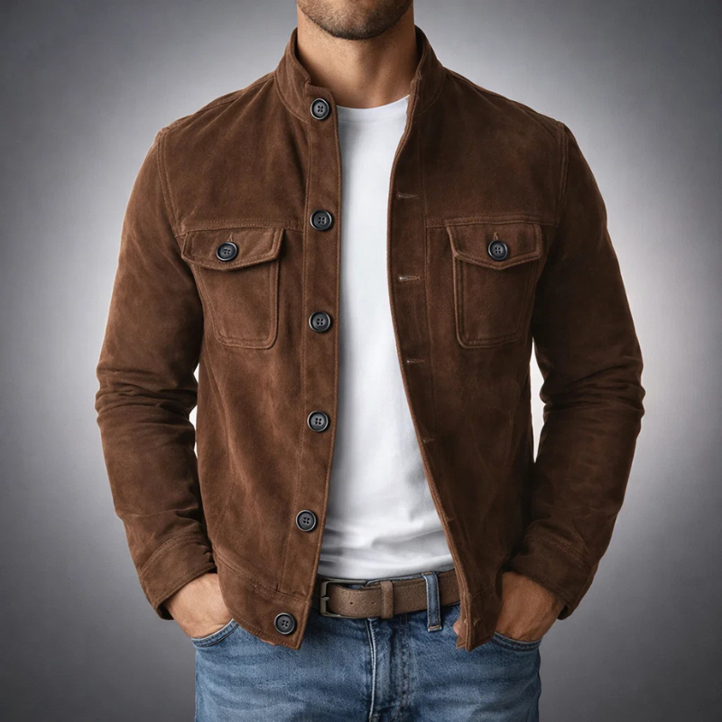 Roberto| Sofisticada chaqueta de ante