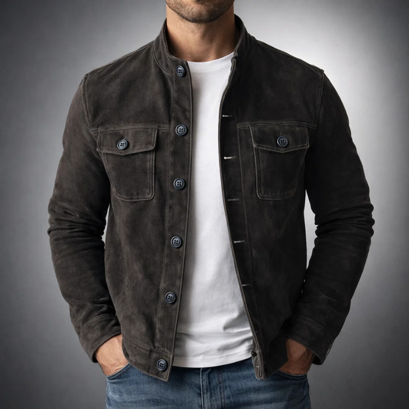 Roberto| Sofisticada chaqueta de ante