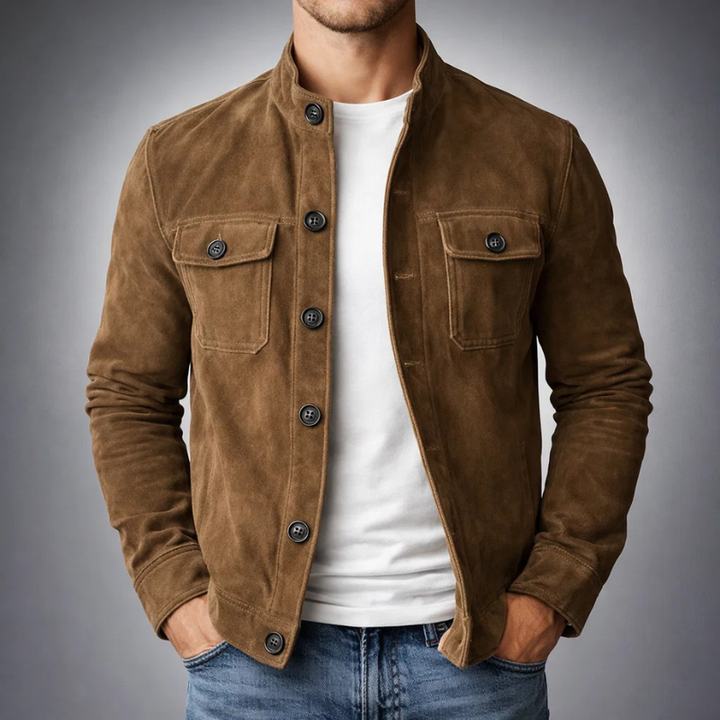 Roberto| Sofisticada chaqueta de ante