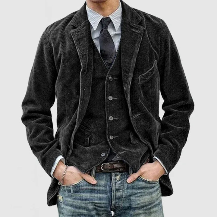 Andrei Cord Jacket & Vest Set