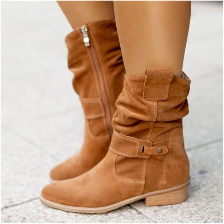 Joy | Elegantes Botas de Ante hasta la Rodilla