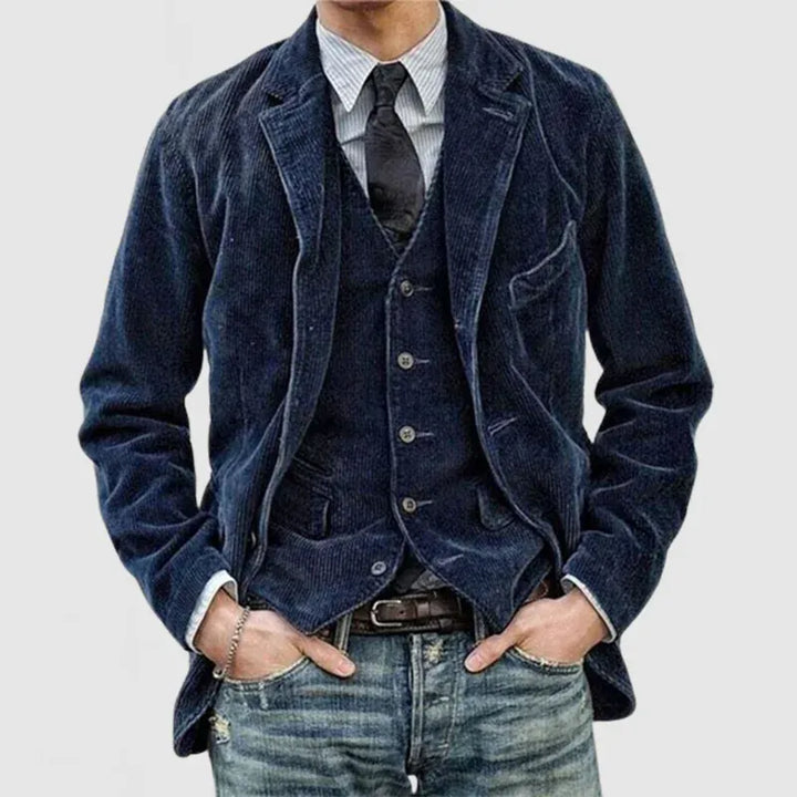 Andrei Cord Jacket & Vest Set