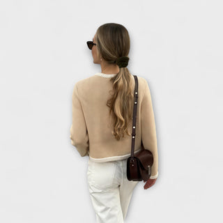 Amario Invierno | Clásica Chaqueta de Punto con Bolsillos Estilizados