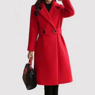 Amario Invierno| Clara – Abrigo de lana con cinturón elegante
