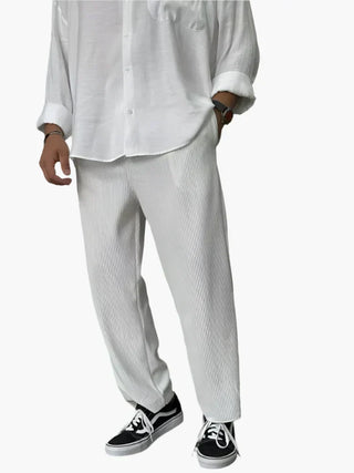 Pantalón Plisado Relax Fit para Hombre – Estilo Elegante y Confortable para el Uso Diario y Profesional