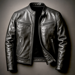 Enrique | Chaqueta de Cuero Retro