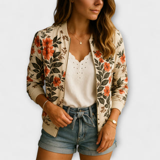 Amario Invierno Kaelin – Elegante chaqueta bomber con diseño floral