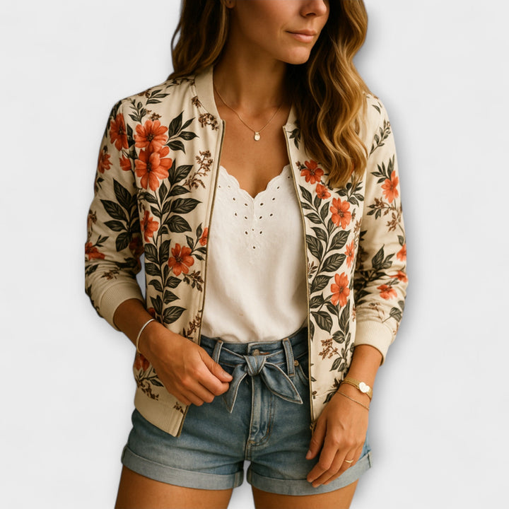 Amario Invierno Kaelin – Elegante chaqueta bomber con diseño floral