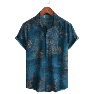 Camisa de Hombre Elegante de Manga Corta