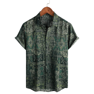 Camisa de Hombre Elegante de Manga Corta