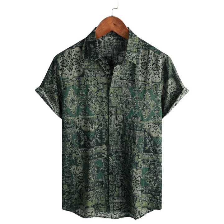 Camisa de Hombre Elegante de Manga Corta