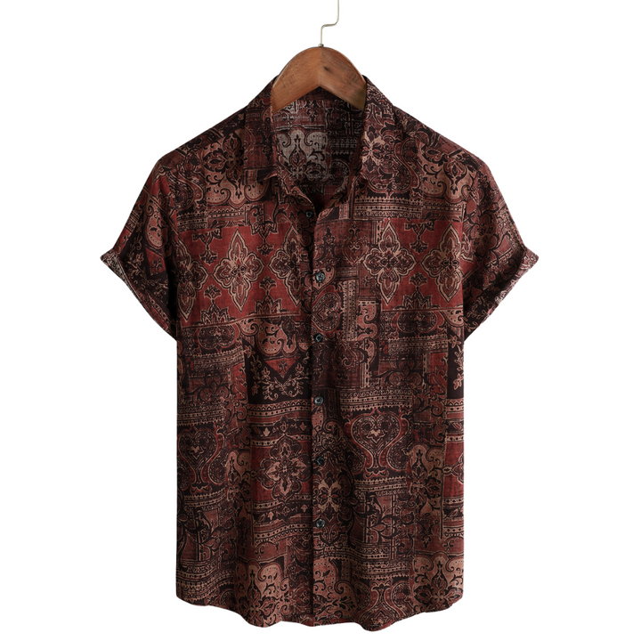 Camisa de Hombre Elegante de Manga Corta
