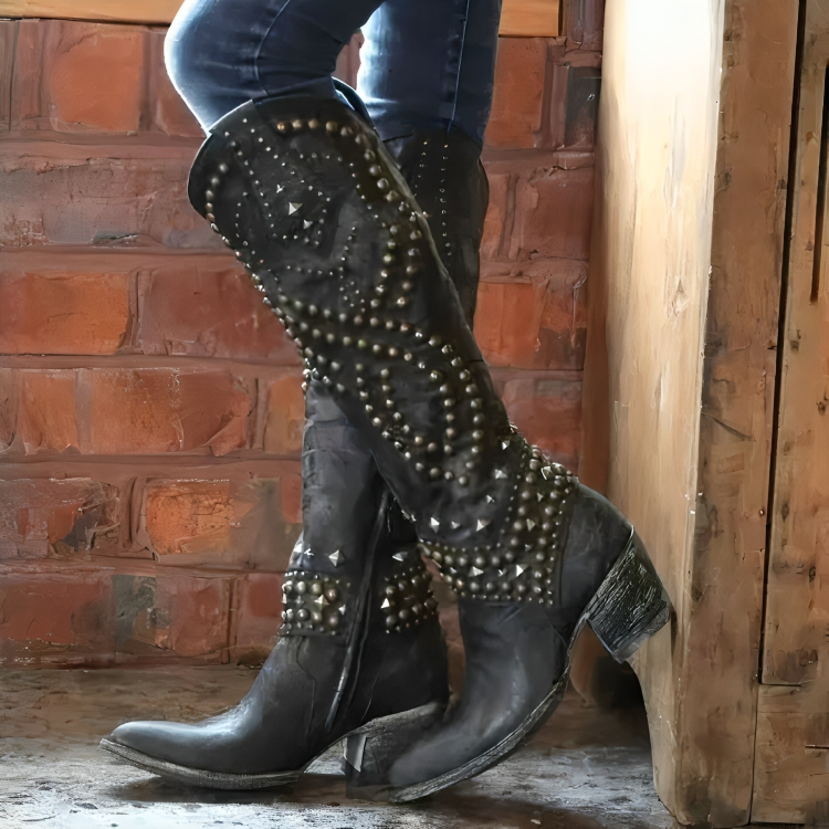 Jessy | Botas Altas Estilo Oeste