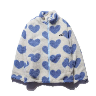 Amario Invierno | Chaqueta reversible con diseño de corazones