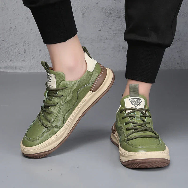 Nobile Zapatilla Estilo Cuero Italiano