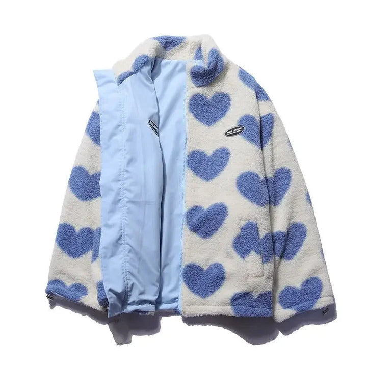 Amario Invierno | Chaqueta reversible con diseño de corazones