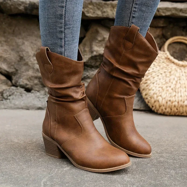 Felicia | Botas Western Clásicas de Longitud Media