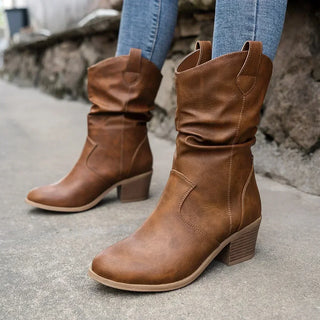 Felicia | Botas Western Clásicas de Longitud Media