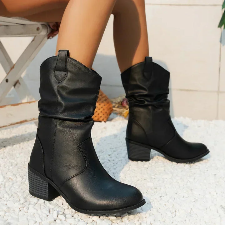 Felicia | Botas Western Clásicas de Longitud Media