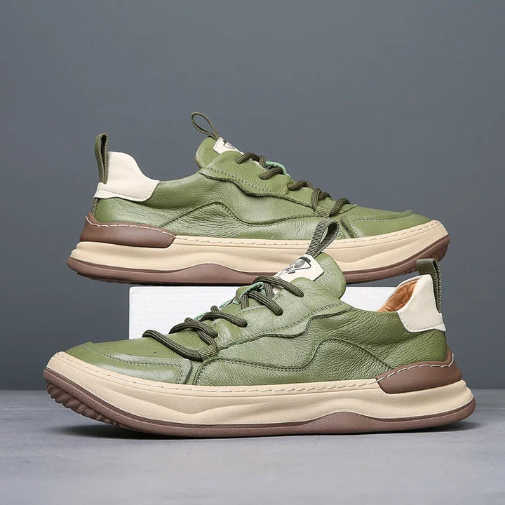 Nobile Zapatilla Estilo Cuero Italiano