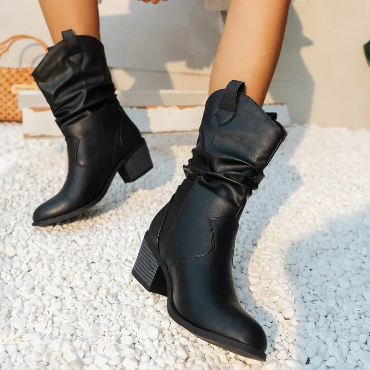 Felicia | Botas Western Clásicas de Longitud Media