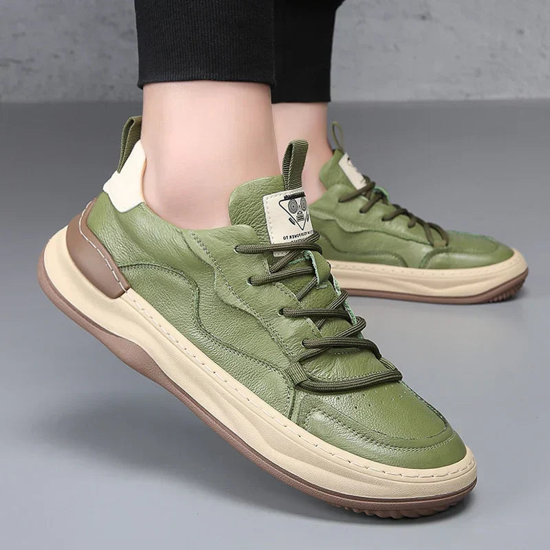 Nobile Zapatilla Estilo Cuero Italiano