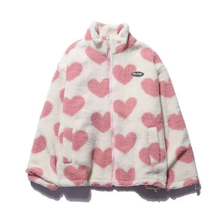 Amario Invierno | Chaqueta reversible con diseño de corazones