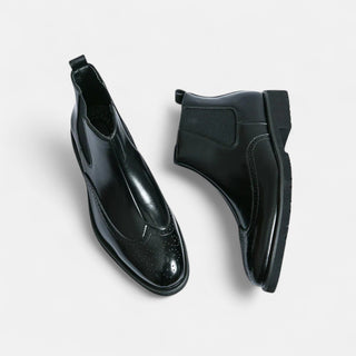 Marzio | Elegante bota Chelsea para hombre en cuero sintético