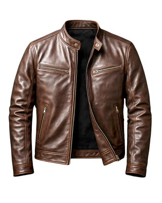 Enrique | Chaqueta de Cuero Retro