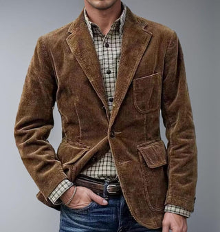 Andrei Cord Jacket & Vest Set