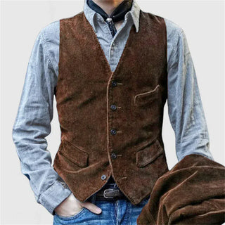 Andrei Cord Jacket & Vest Set