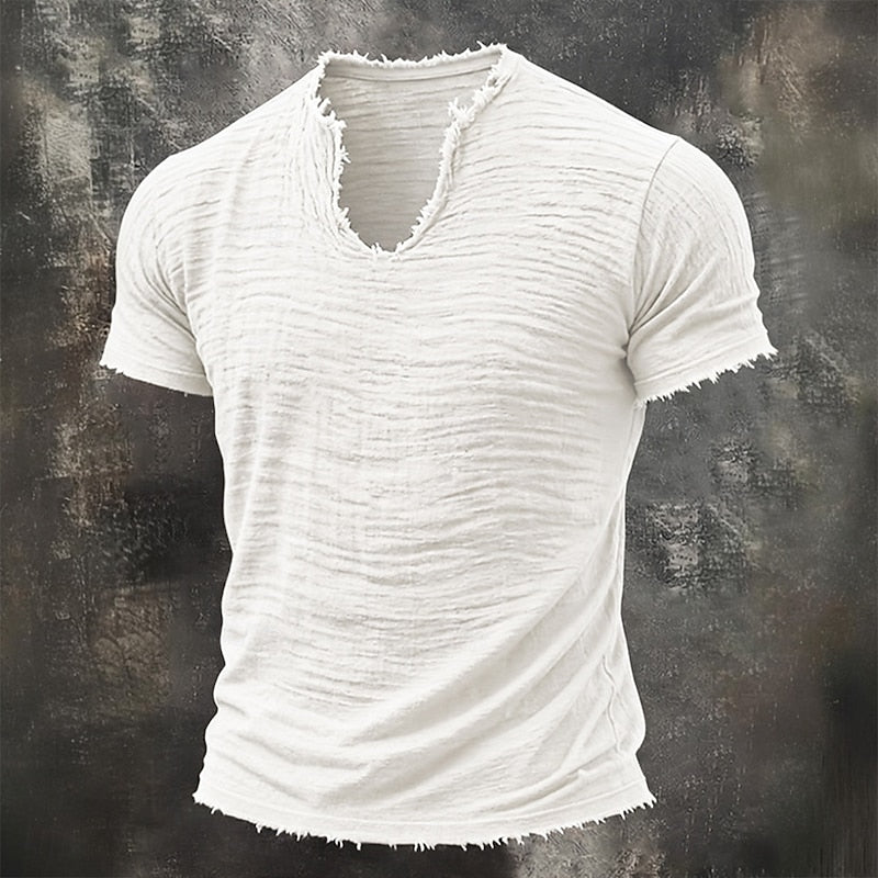 Amario | Camiseta Vintage de Cuello en V