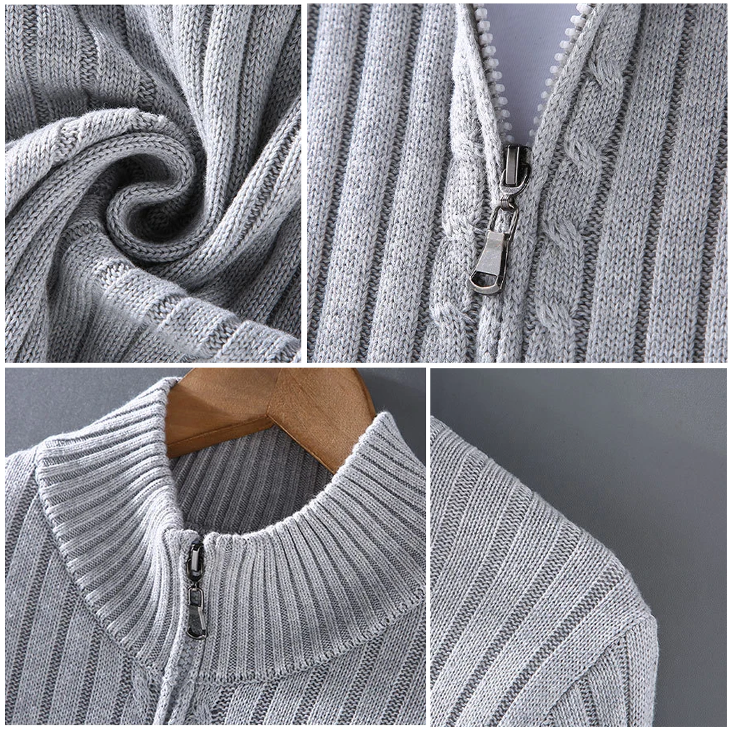 Ruben | Chaqueta Casual de Punto con Cremallera