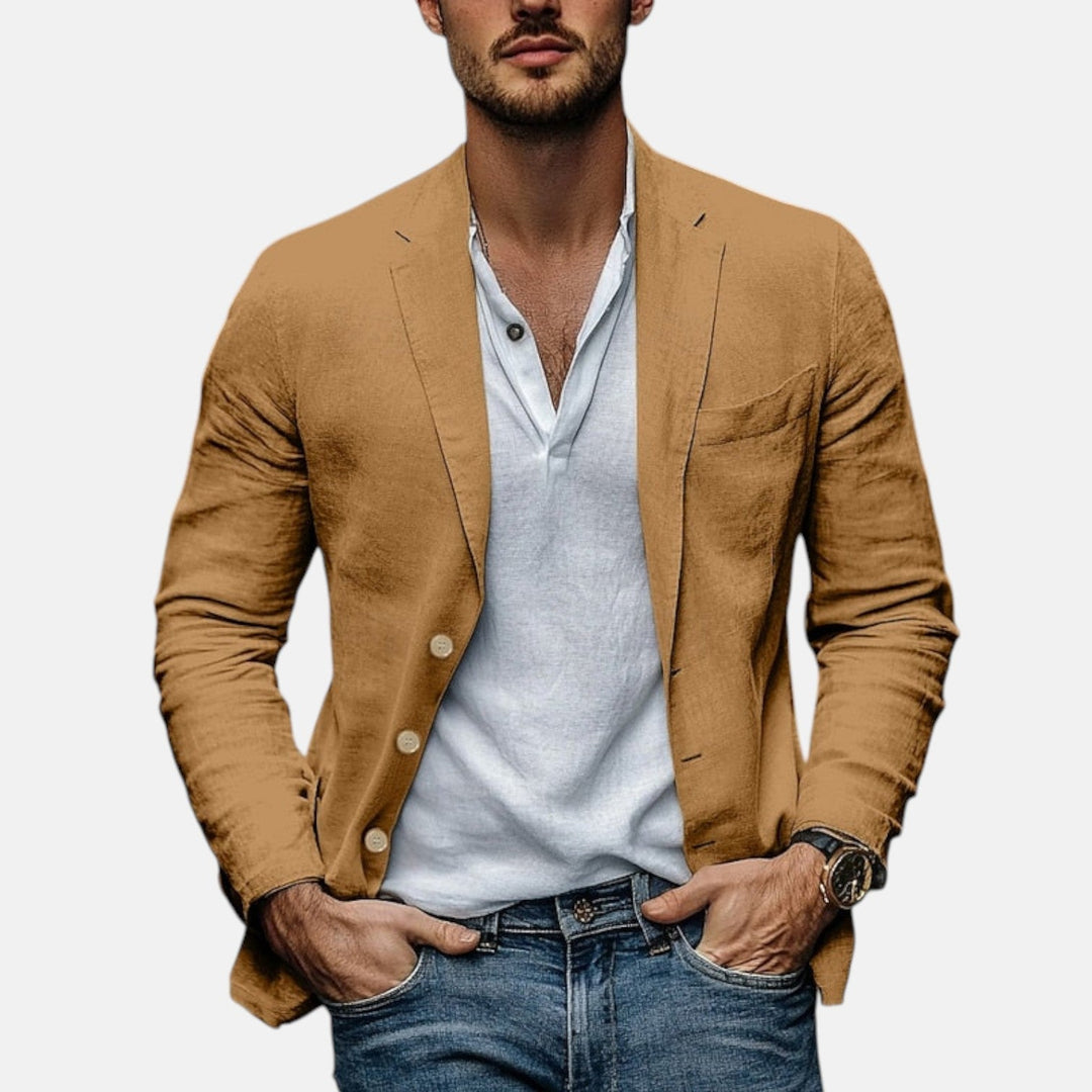 Lorenzio | Elegante Blazer de Lino Ligero para Verano
