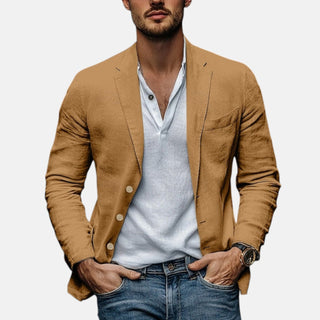 Lorenzio | Elegante Blazer de Lino Ligero para Verano