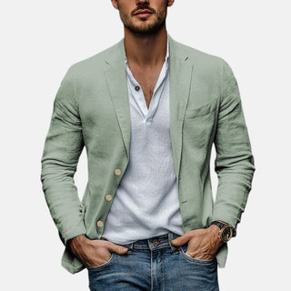 Lorenzio | Elegante Blazer de Lino Ligero para Verano