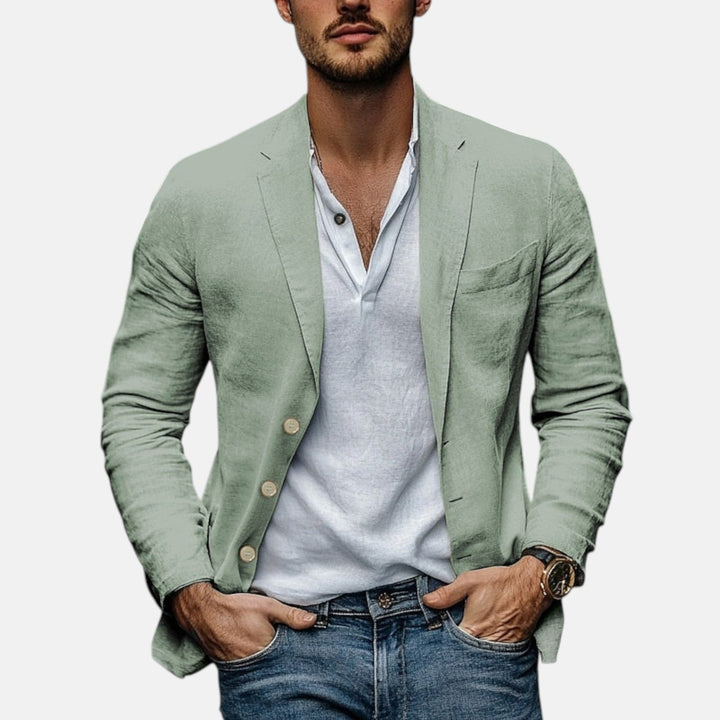 Lorenzio | Elegante Blazer de Lino Ligero para Verano