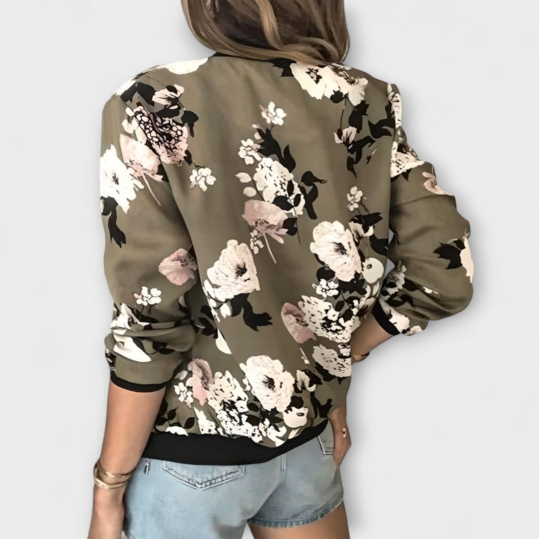 Amario Invierno Kaelin – Elegante chaqueta bomber con diseño floral