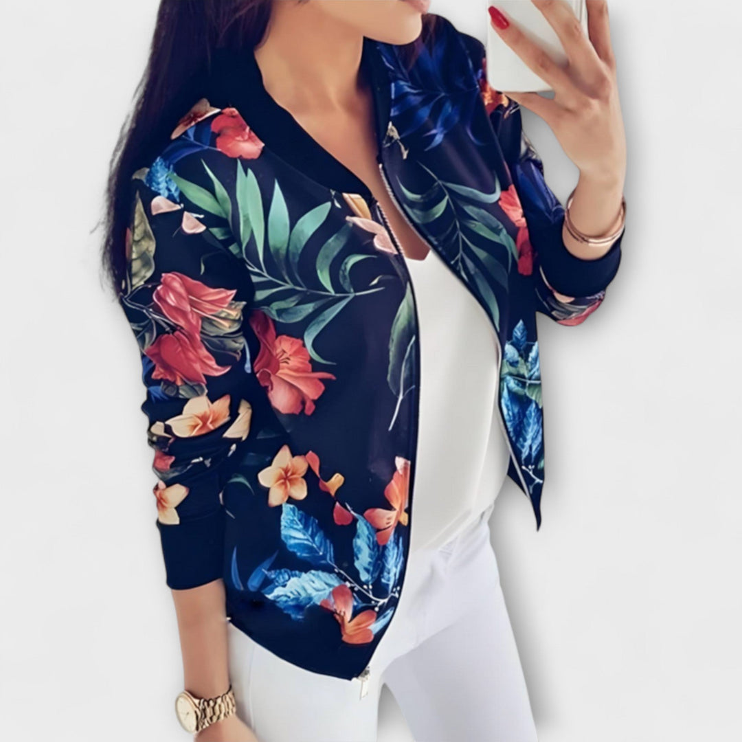 Amario Invierno Kaelin – Elegante chaqueta bomber con diseño floral