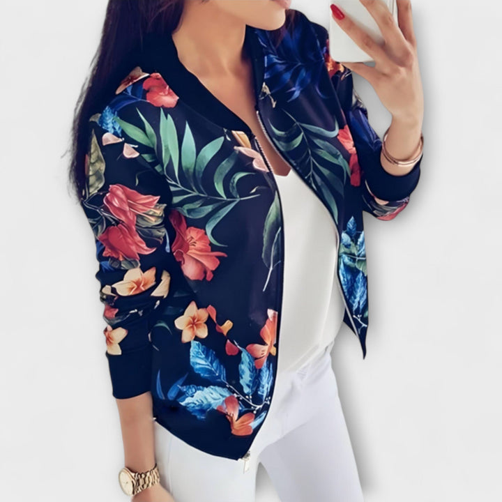 Amario Invierno Kaelin – Elegante chaqueta bomber con diseño floral