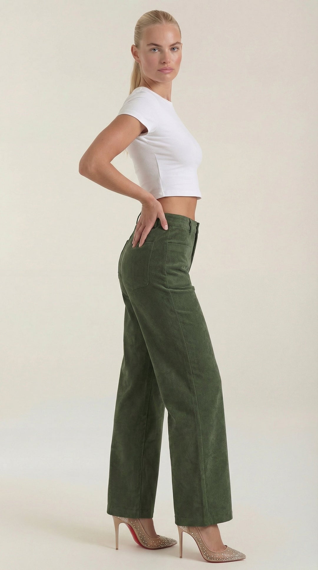 Allison | Pantalón ancho de pana