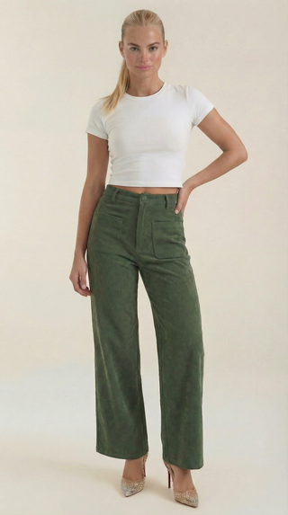 Allison | Pantalón ancho de pana