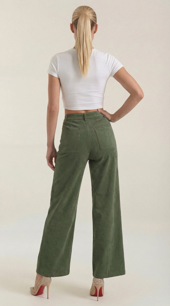 Allison | Pantalón ancho de pana