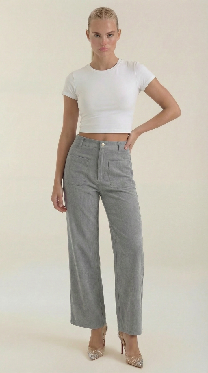 Allison | Pantalón ancho de pana