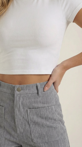 Allison | Pantalón ancho de pana
