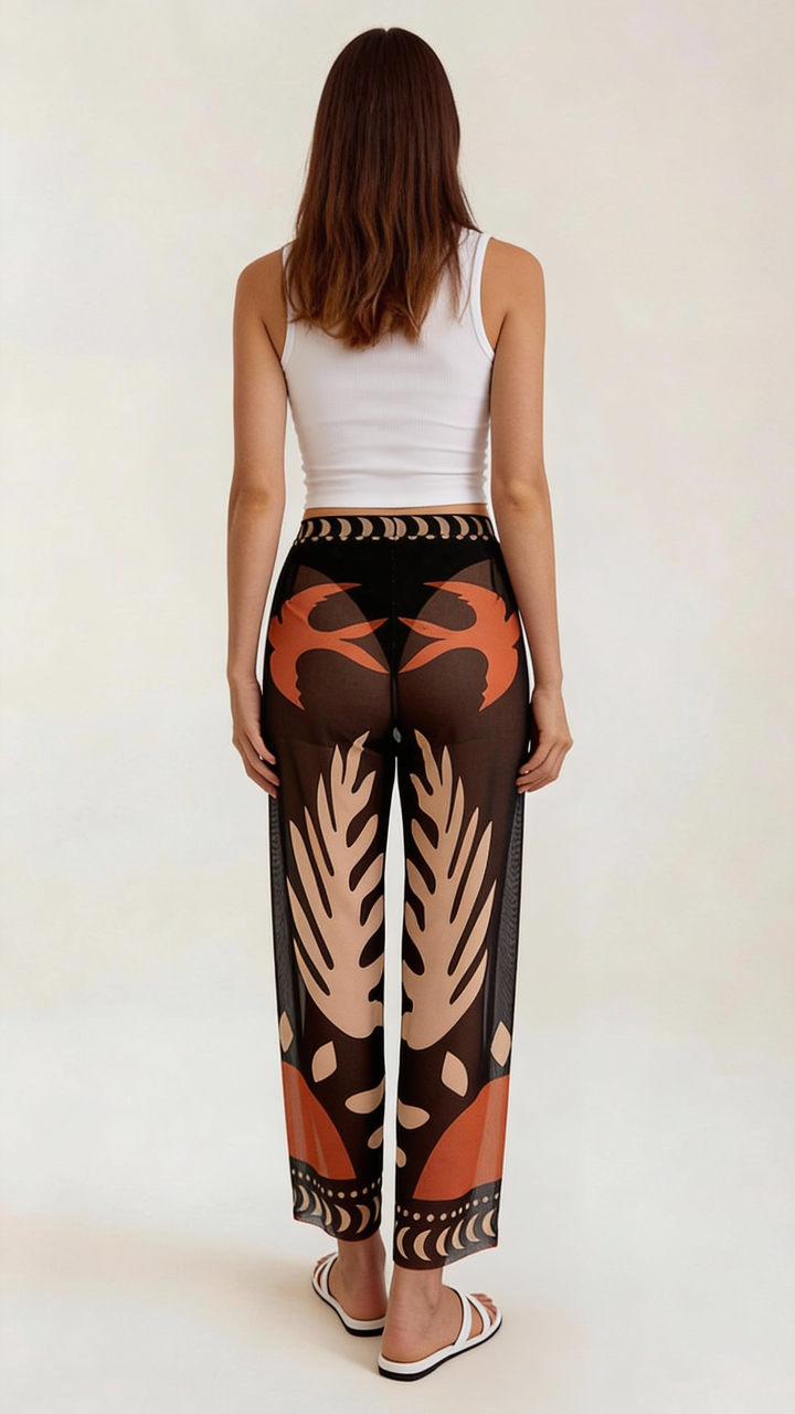 Bea | Pantalón boho transparente